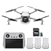 DJI Mini 3 Fly More Combo (DJI RC) with 128GB Memory Card – Lightweight and Foldable Mini Camera Drone with 4K HDR Video, 51-min Flight Time (2 Item)