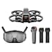 DJI Avata 2 Fly Smart Combo (Three Batteries), FPV Drone with Camera 4K, Immersive Experience, One-Push Acrobatics, Built-in Propeller Guard, 155° FOV, Camera Drone with Goggles N3 and RC Motion 3